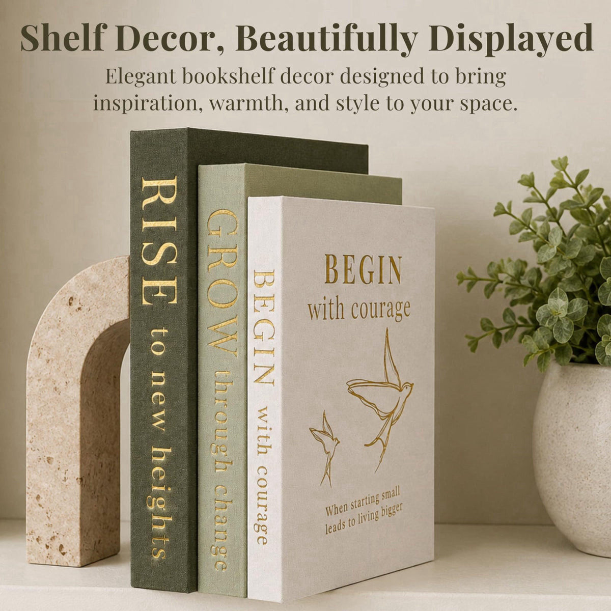 AVIDA Home Collection Decorative Books for Home Decor | Elevate your Bookshelf Decor with Coffee Table Books (Fake Books