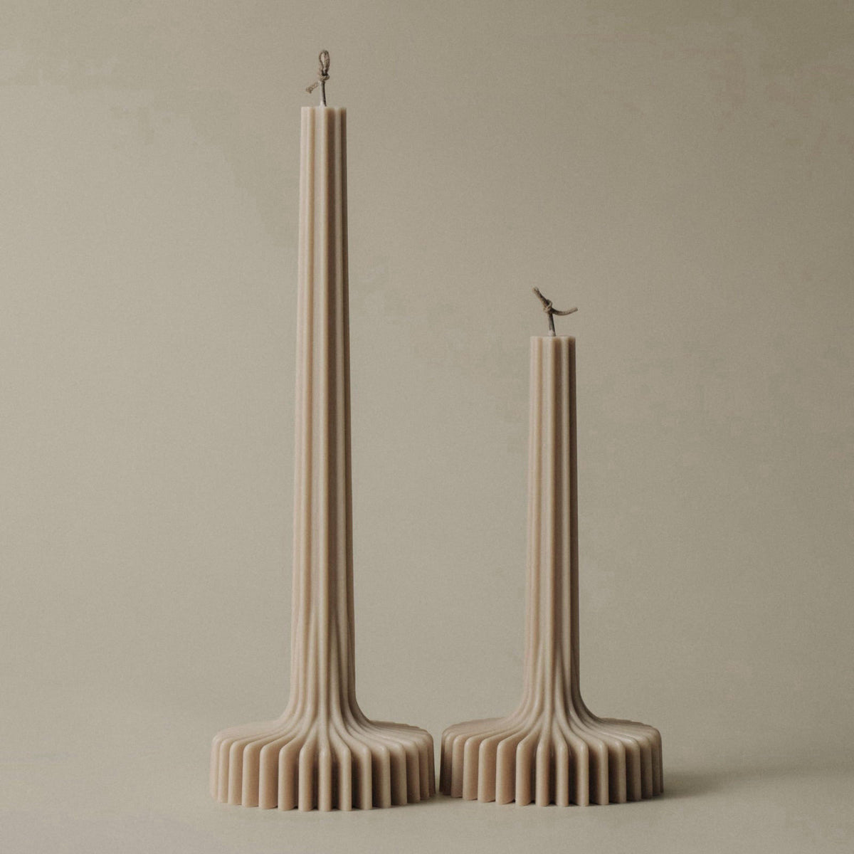 LAWA Candles LAWA Set of 2 Vase Candle - Beautiful Handmade Pillar Unscented Soy Wax Elegant Aesthetic Candle Housewarmi