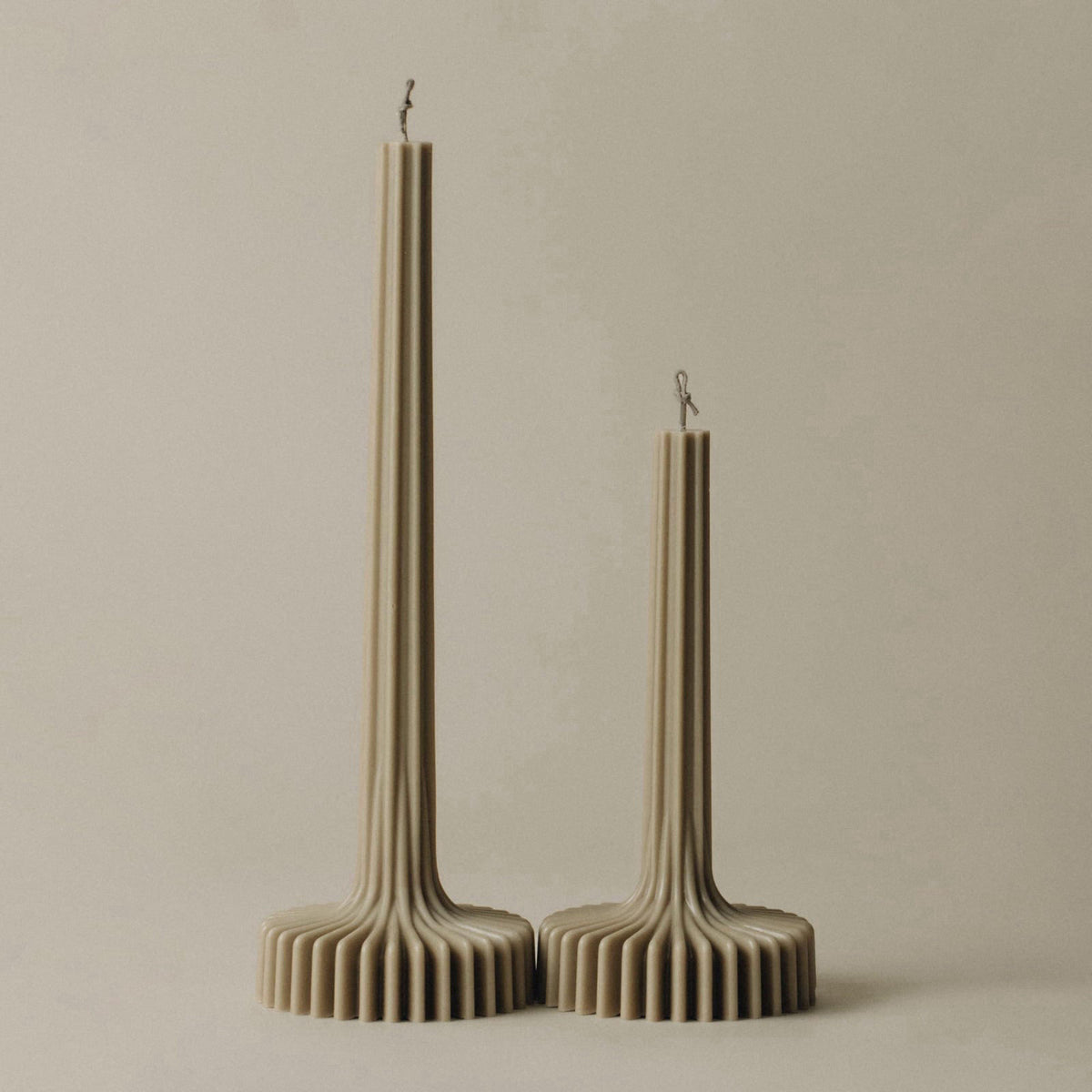 LAWA Candles LAWA Set of 2 Vase Candle - Beautiful Handmade Pillar Unscented Soy Wax Elegant Aesthetic Candle Housewarmi