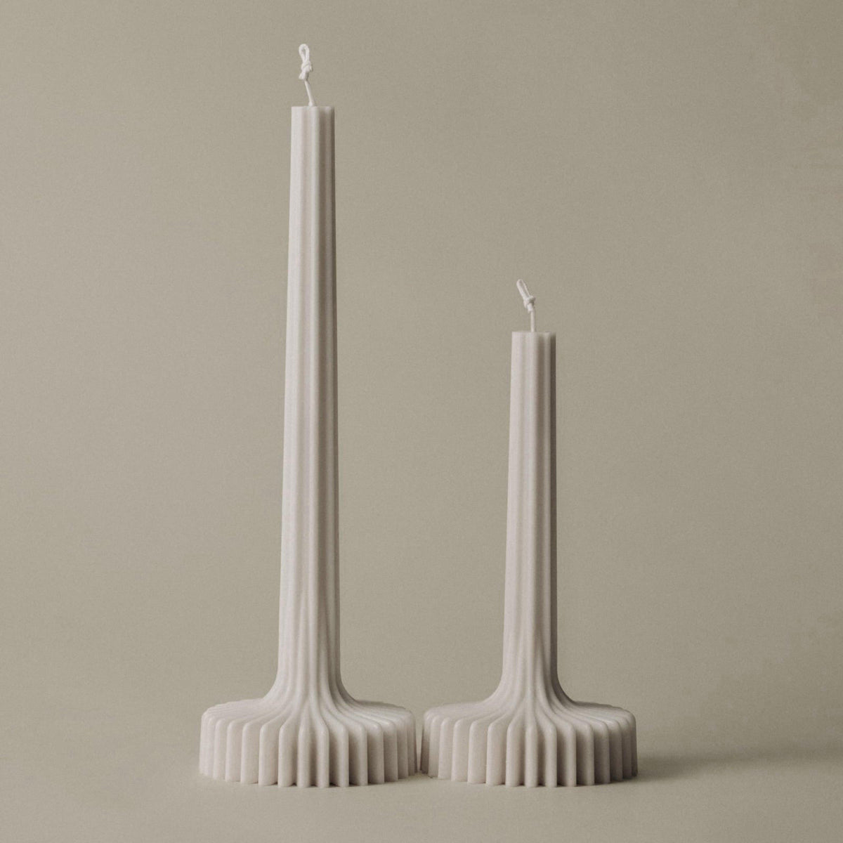 LAWA Candles LAWA Set of 2 Vase Candle - Beautiful Handmade Pillar Unscented Soy Wax Elegant Aesthetic Candle Housewarmi