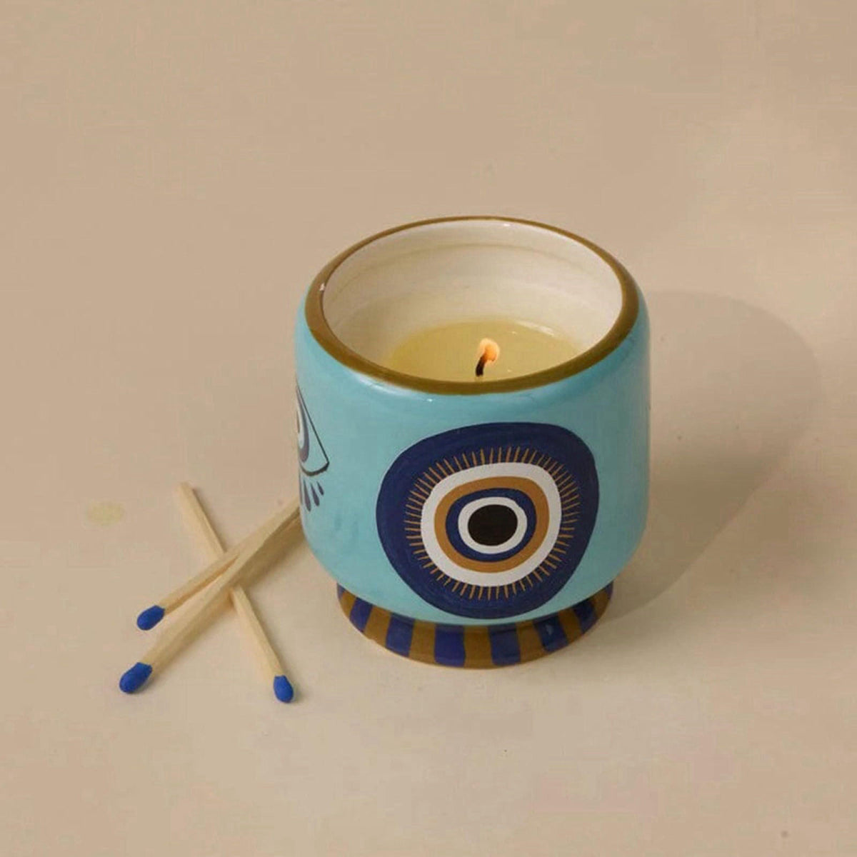 Paddywax A Dopo Scented Candle, Eye, Incense & Smoke, 8 oz – close-up detail
