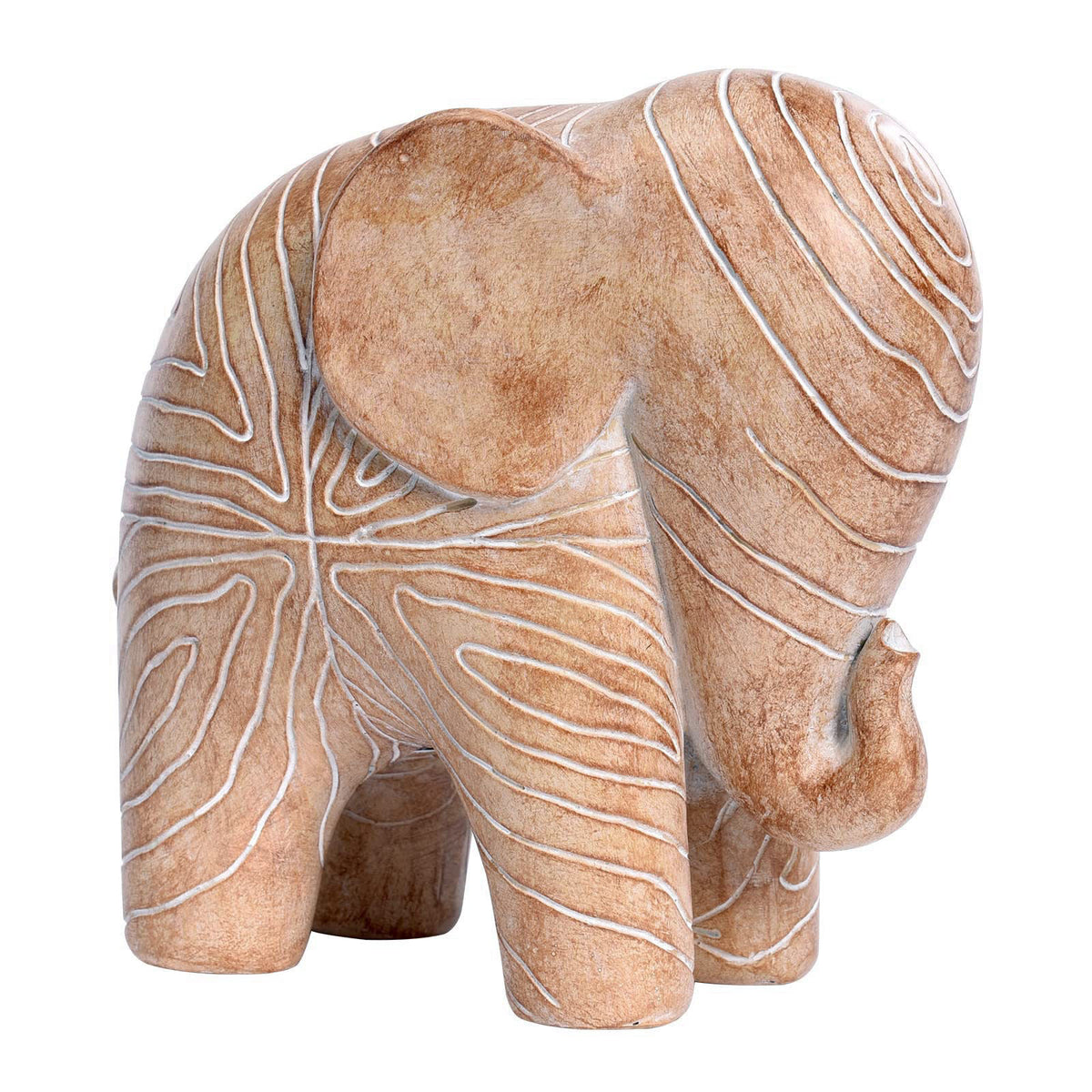 Kakizzy Elephant Statue,African Animal Decor,Wooden Elephant Gift for Women – product photo (Statues)