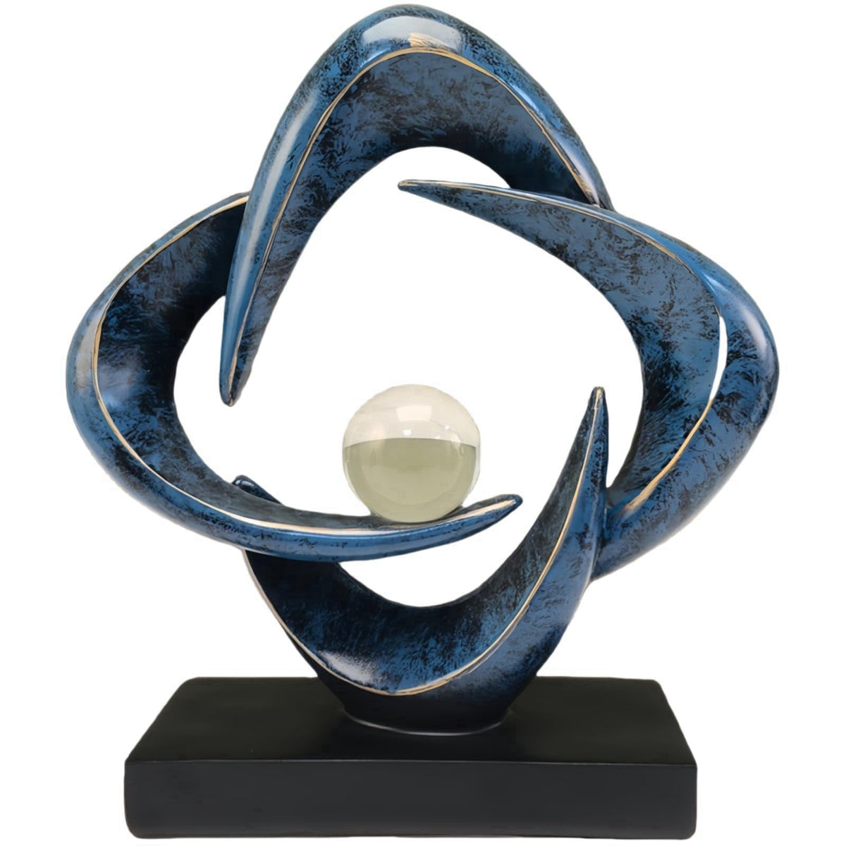 CECKQUE Modern Home Decor Abstract Decorative Sculpture Decorations for Living Room Dining Room Office, Resin Art Statue