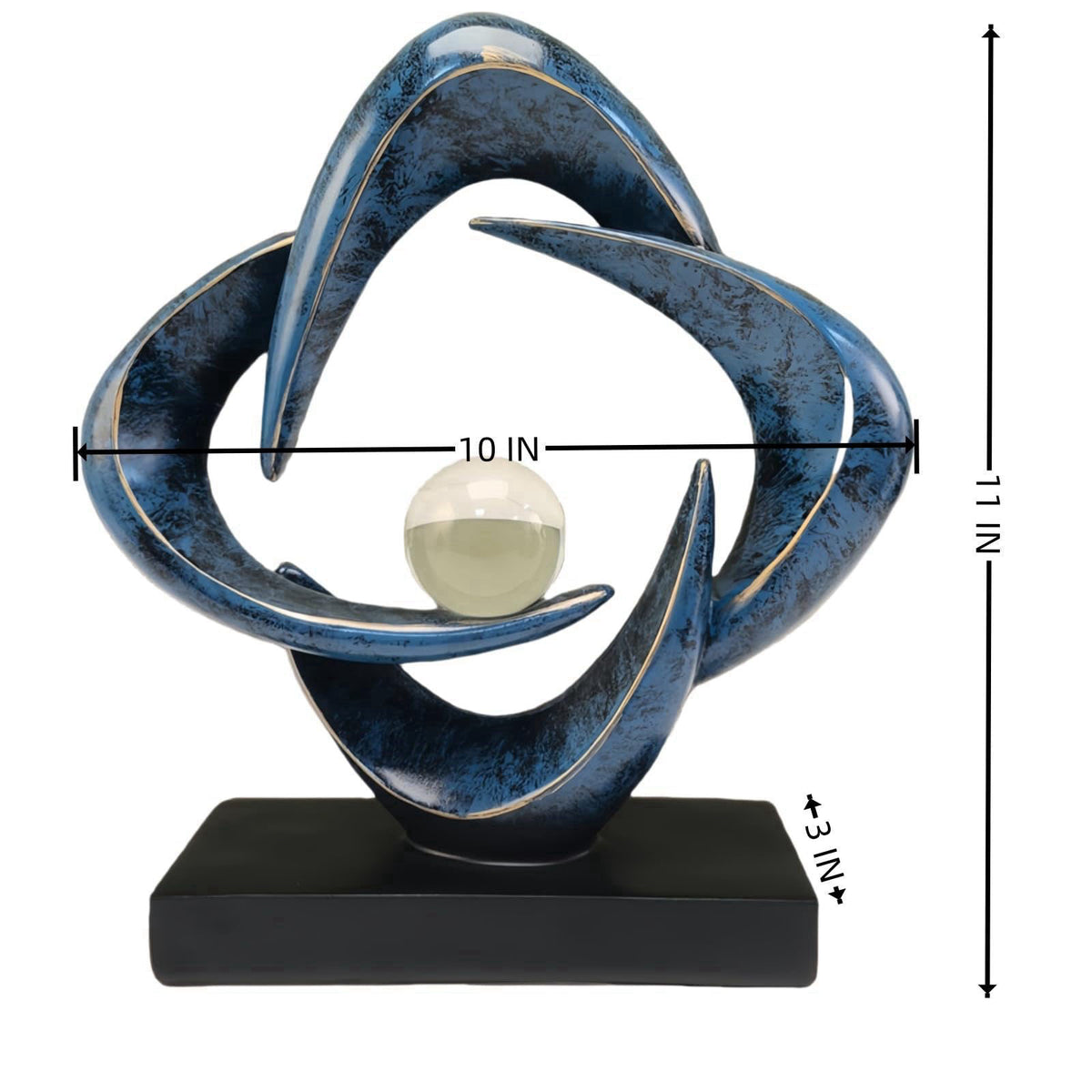 CECKQUE Modern Home Decor Abstract Decorative Sculpture Decorations for Living Room Dining Room Office, Resin Art Statue