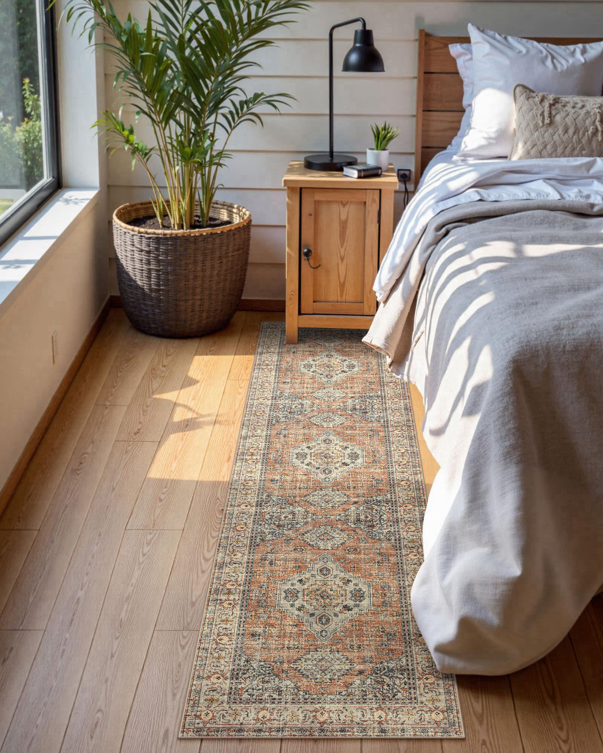 Lahome Oriental Kitchen Runner Rug Non Slip, 2x8 Runners for Hallways – full view, size 2' x 8' (Runner)