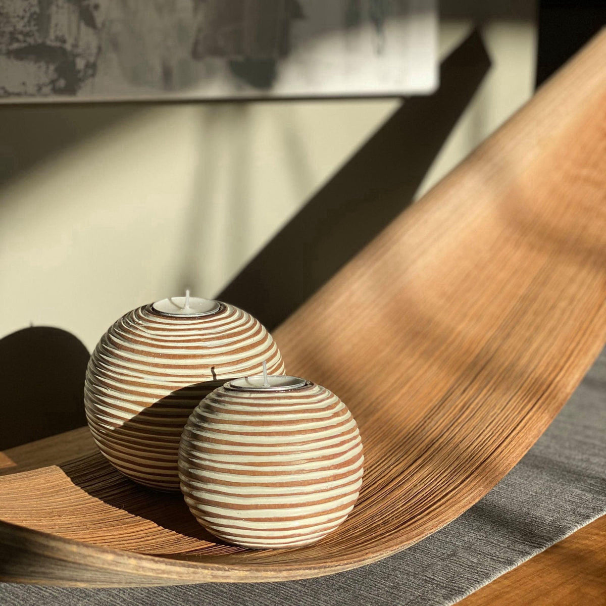Huey House – Candleholder Sets on display