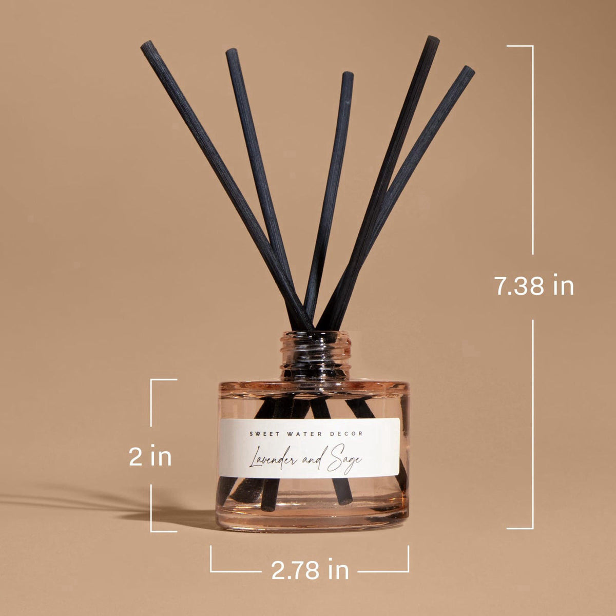 Sweet Water Decor Luxury Getaway Reed Diffuser – Hotel Scent Diffuser with Long-Lasting Premium Fragrance of Leather, Ir