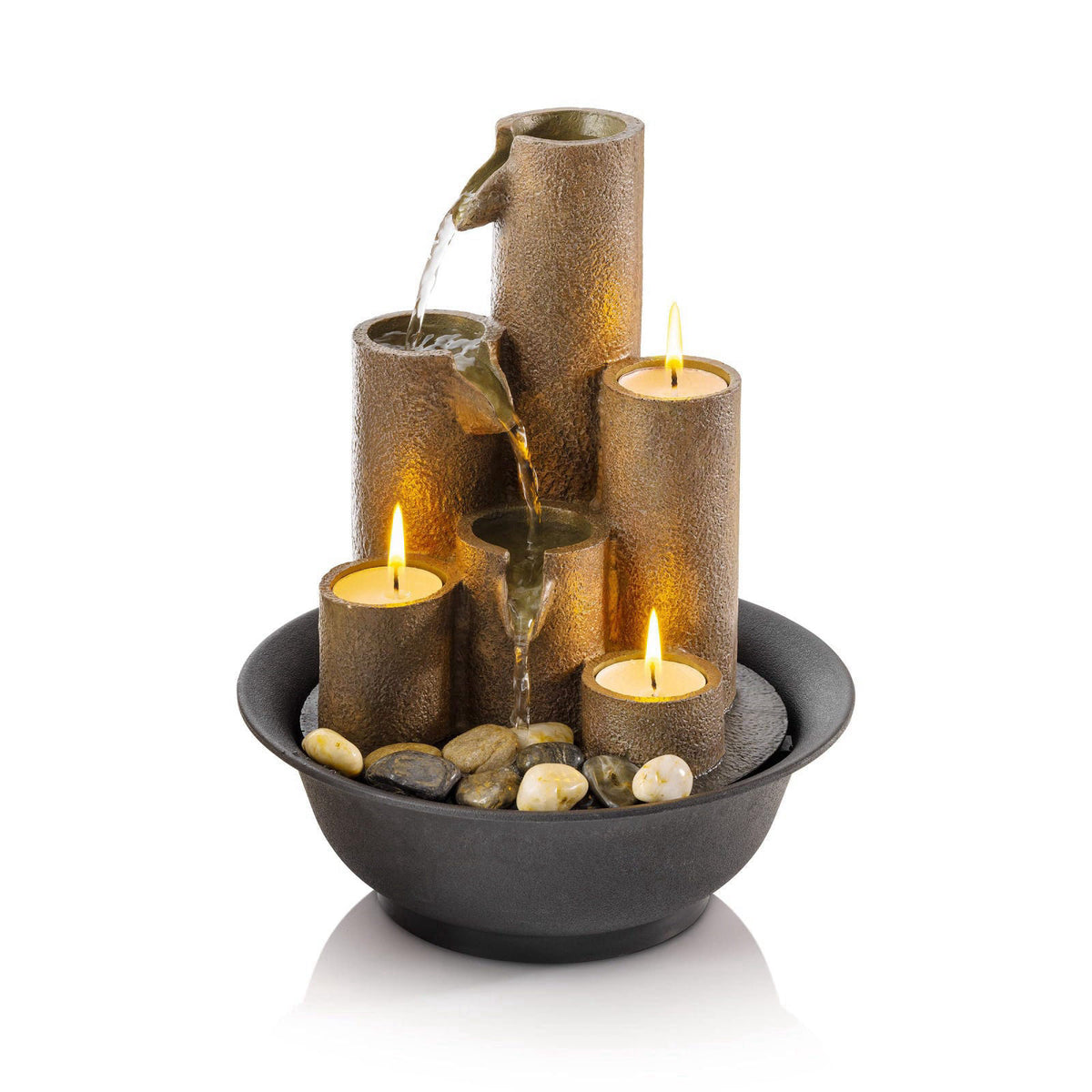 Alpine Corporation WCT202 Indoor Tabletop Tiered Water by Premium Selection