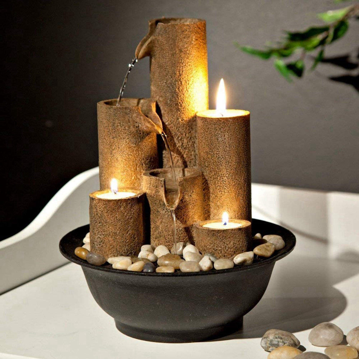 Alpine Corporation WCT202 Indoor Tabletop Tiered Water by Premium Selection — view 7