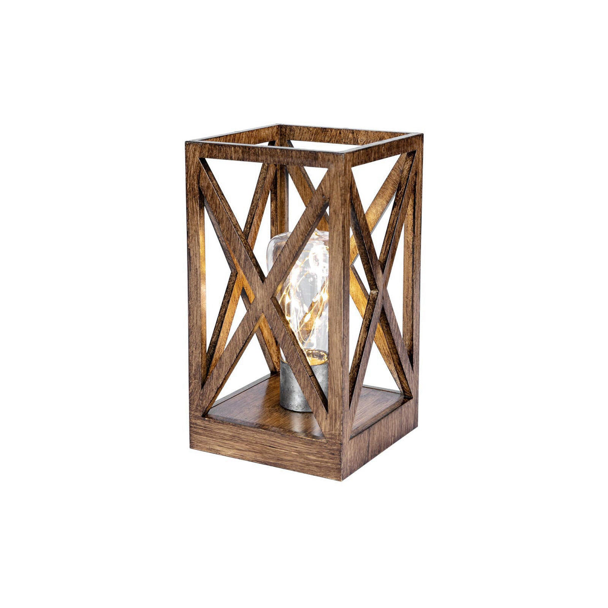 WINGBO Retro Battery Powered Table Lamps, Battery Operated Cordless Lamp, Portable Nightlight Decorative Light for Livin