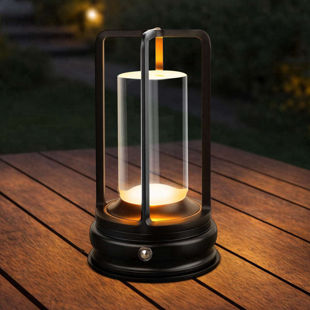 MeRGBWLife Cordless Table Lamp, Rechargeable LED Desk Lamp with 3 Color Temperatures & Stepless Dimming, Portable Touch 