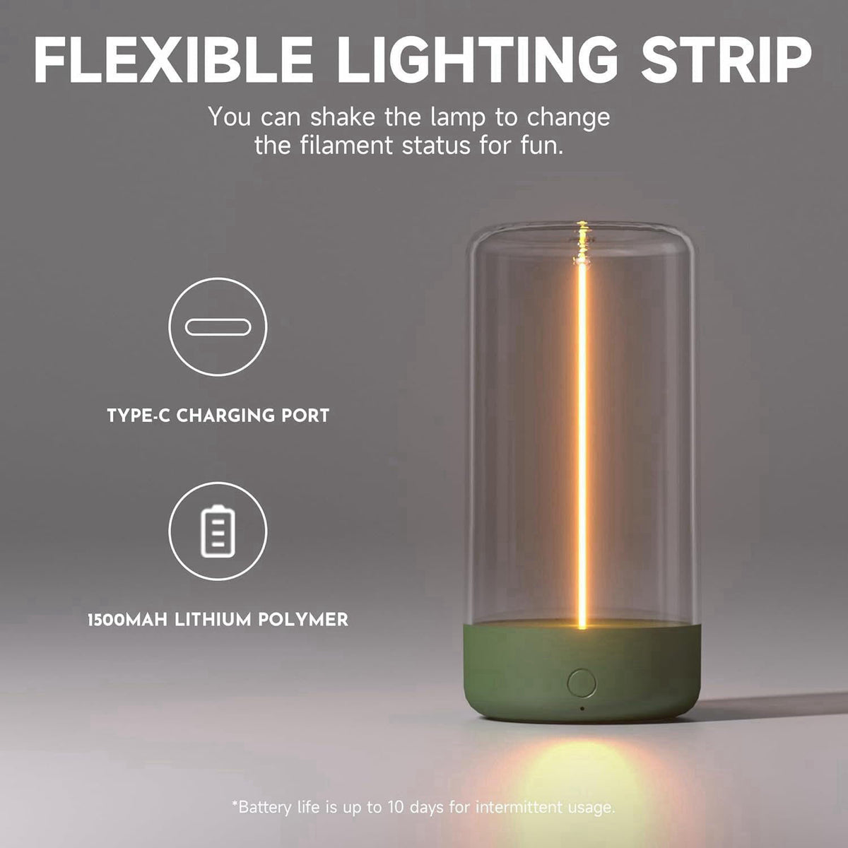AUGE LIGHT Mini Minimalist Table Lamp, Cordless Lamp, Rechargeable Lamp – close-up detail