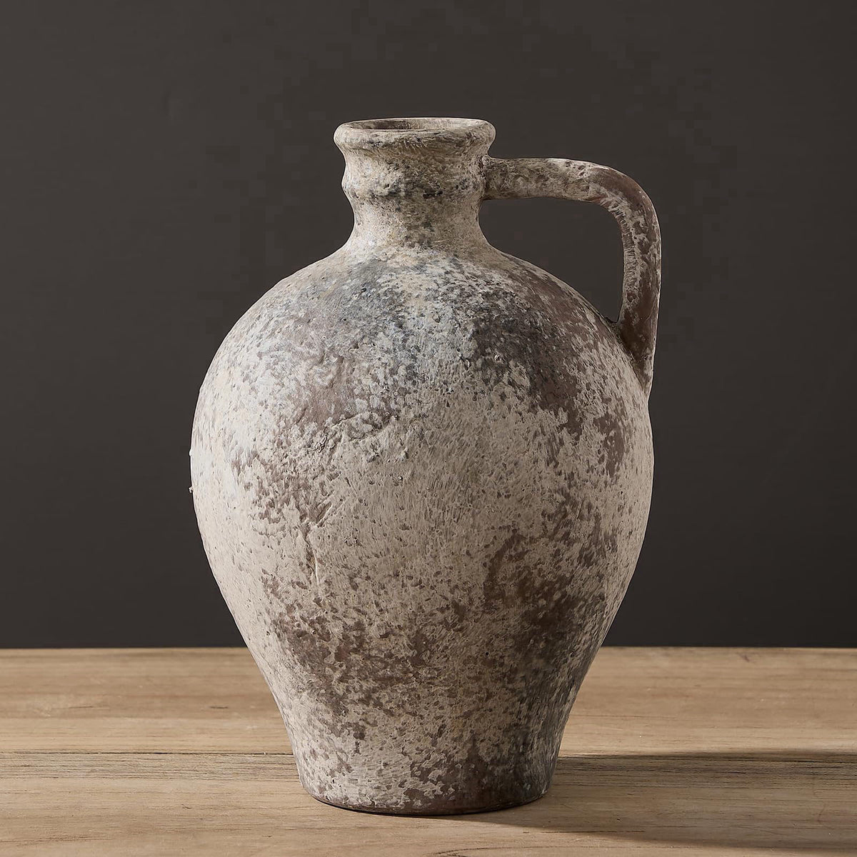 LUKA Ceramic Rustic Farmhouse Vase – alternate angle