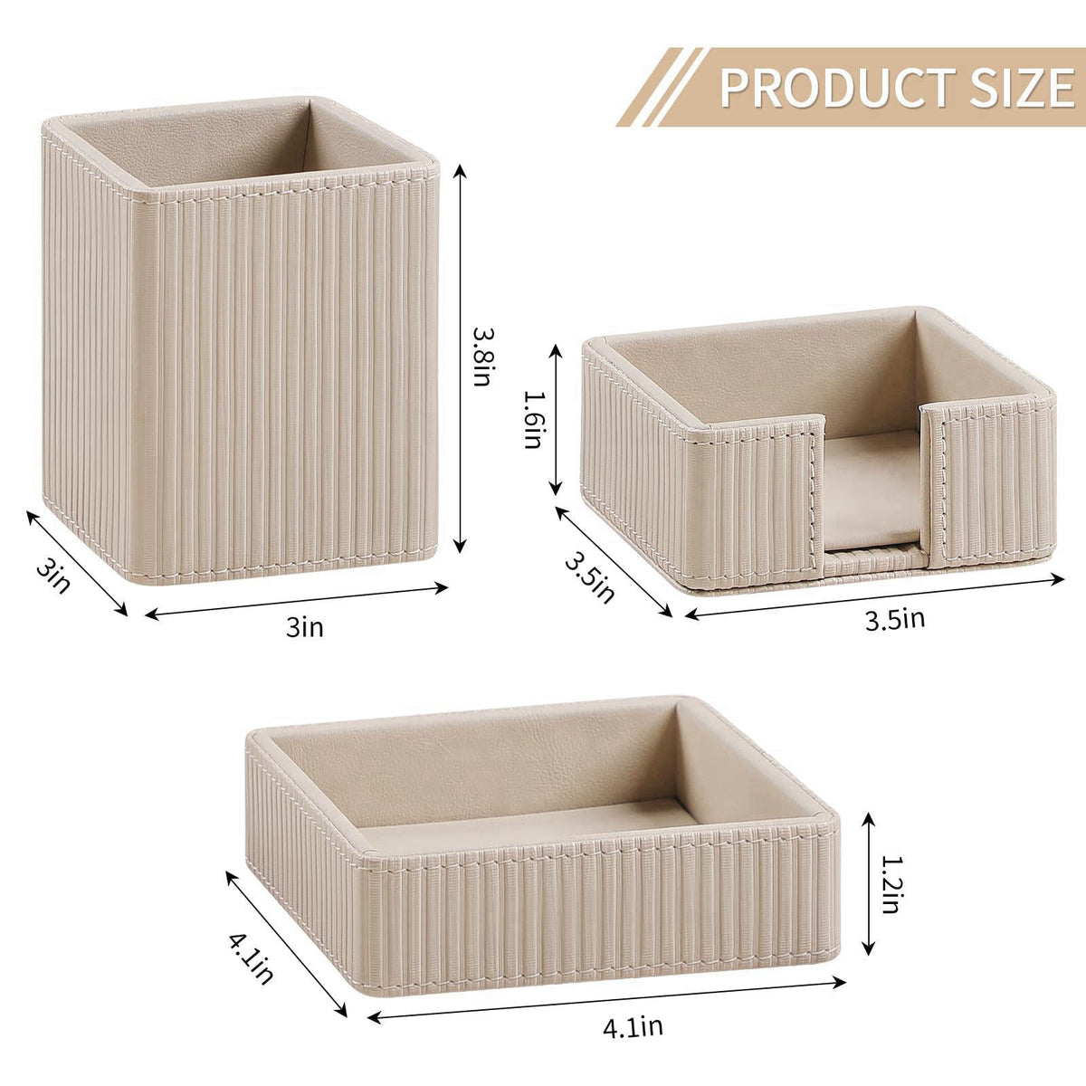 Cretkhp Office Desk Accessories Organizer Set Office Desk Supplies Kit – packaging and label