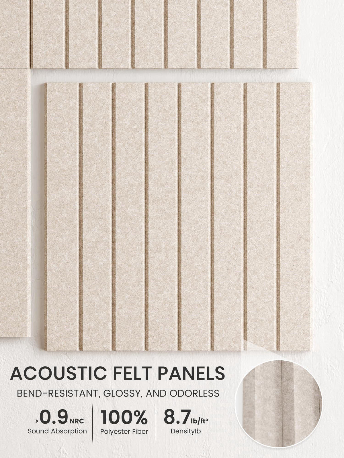 Bumusty Felt Bulletin Board & Cork Board Alternative 48" x 36" – full view