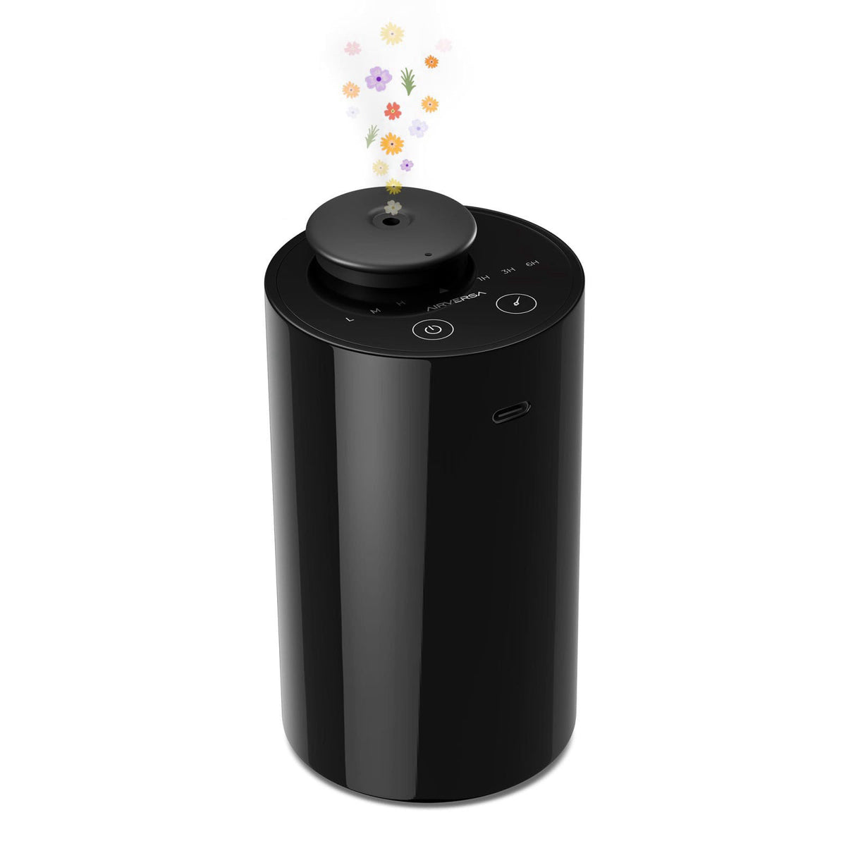 Airversa AN6 Waterless Diffuser for Essential Oil for Home, Room, Black – close-up detail