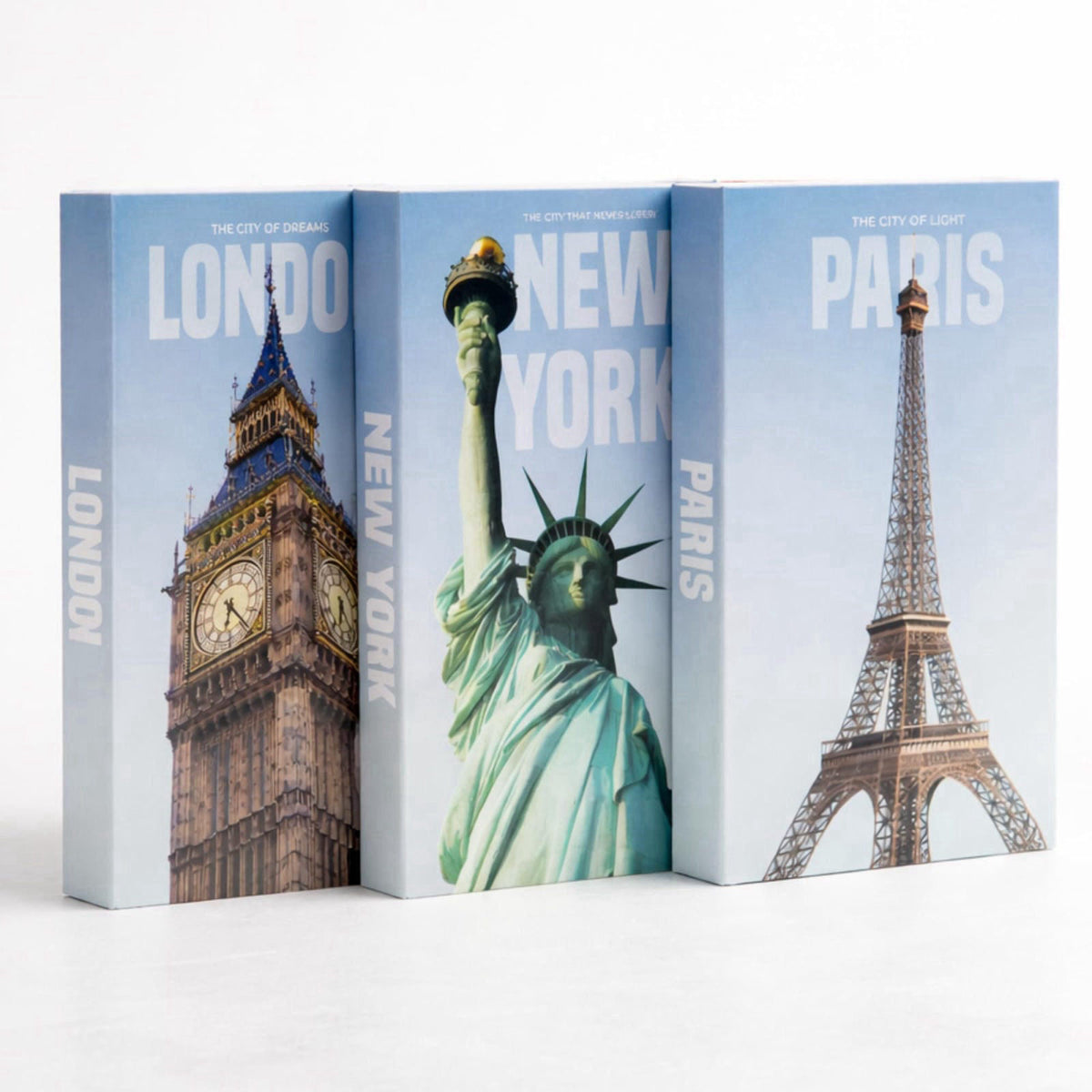 ORMARA HOMES Antique Decorative Books for Home Decor - 3 Pack - Coffee Table Books Decor - Fake Books for Bookshelf Deco