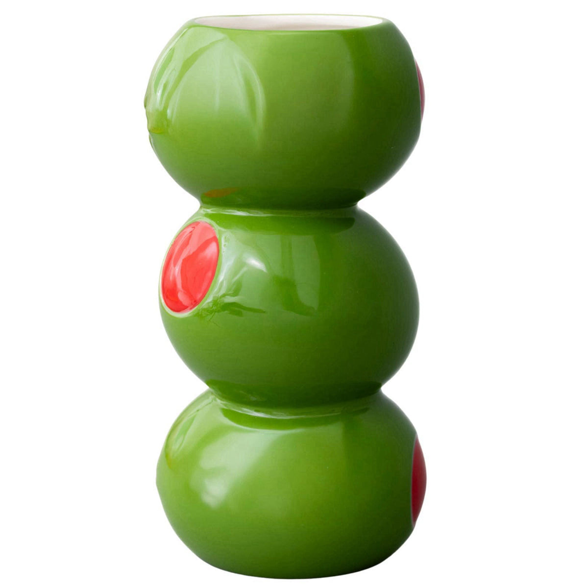 ban.do Novelty Ceramic Vase, Stacked Olives – product photo (Vases)