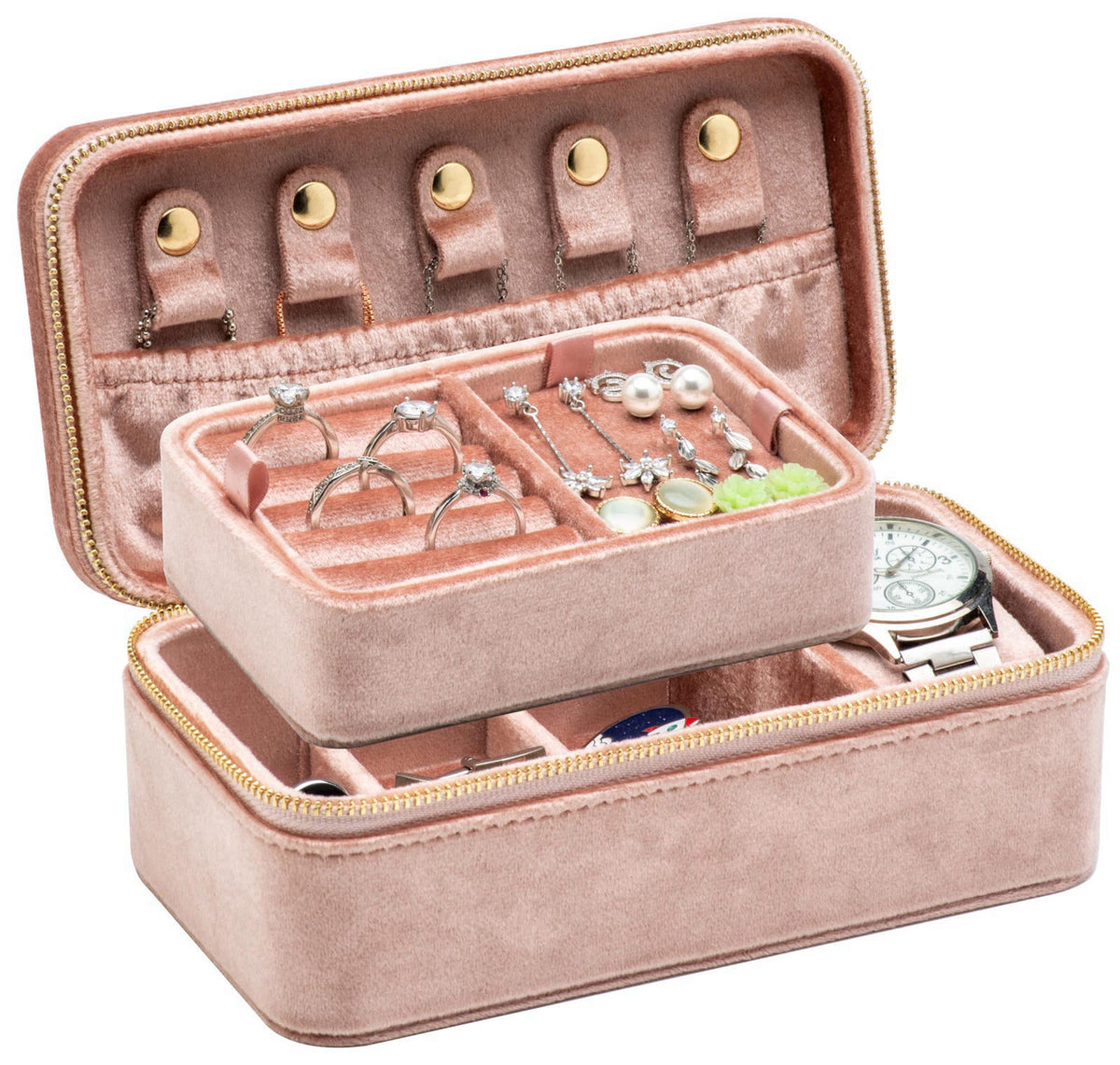 COWFEX Velvet Jewelry Storage Organizer Display Box for Ring Necklace – product photo (Jewelry Boxes)