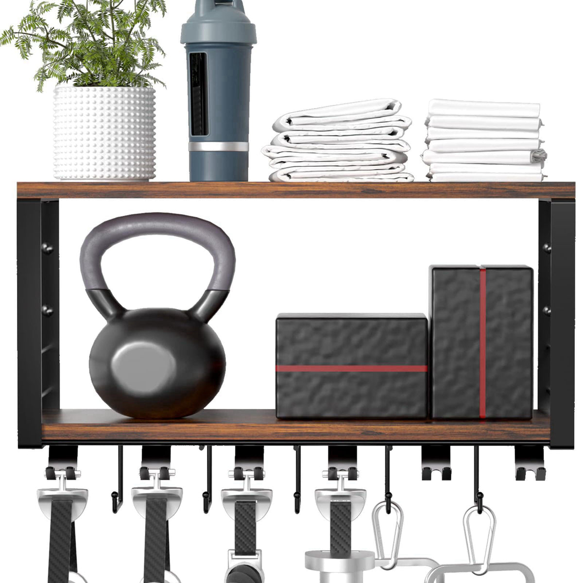 TJ.MOREE 2 Tier Floating Shelf Compatible with Tonal Accessories Wall Mount – product photo (Floating Shelves)