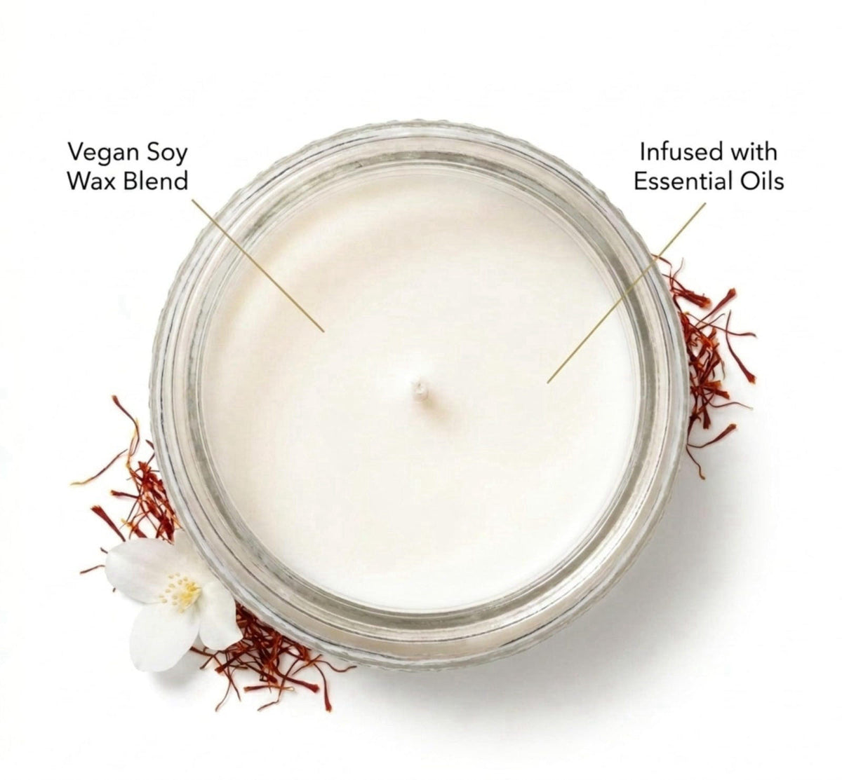 LEOBEN COMPANY LEOBEN CO – Amber Saffron Scented Candle – 18oz, Heirloom Collection Design – 80 hr Burn Time – Poured in