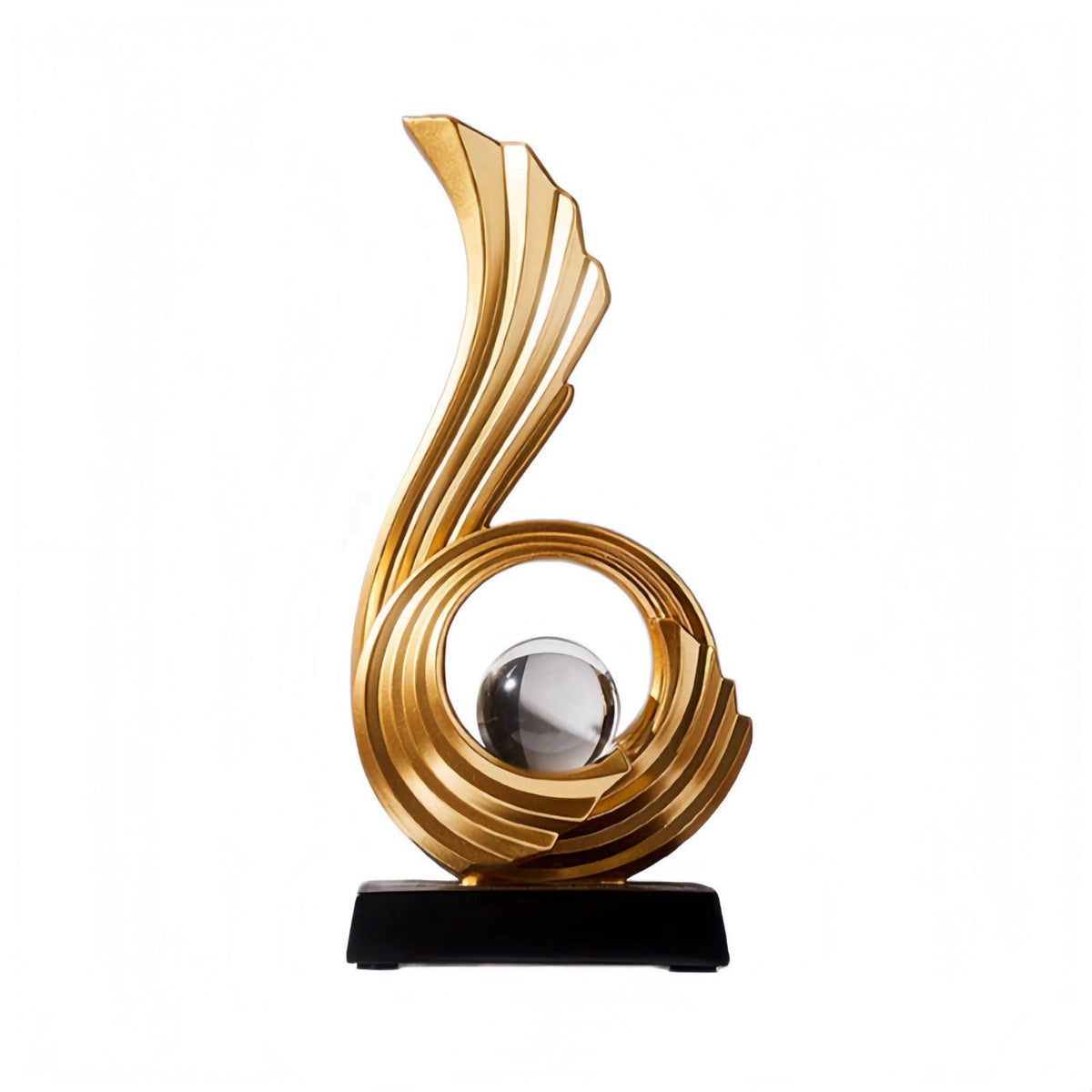 AWNR Modern Gold Statue Decorations Home Living Room Console Table Decor – product photo (Statues)