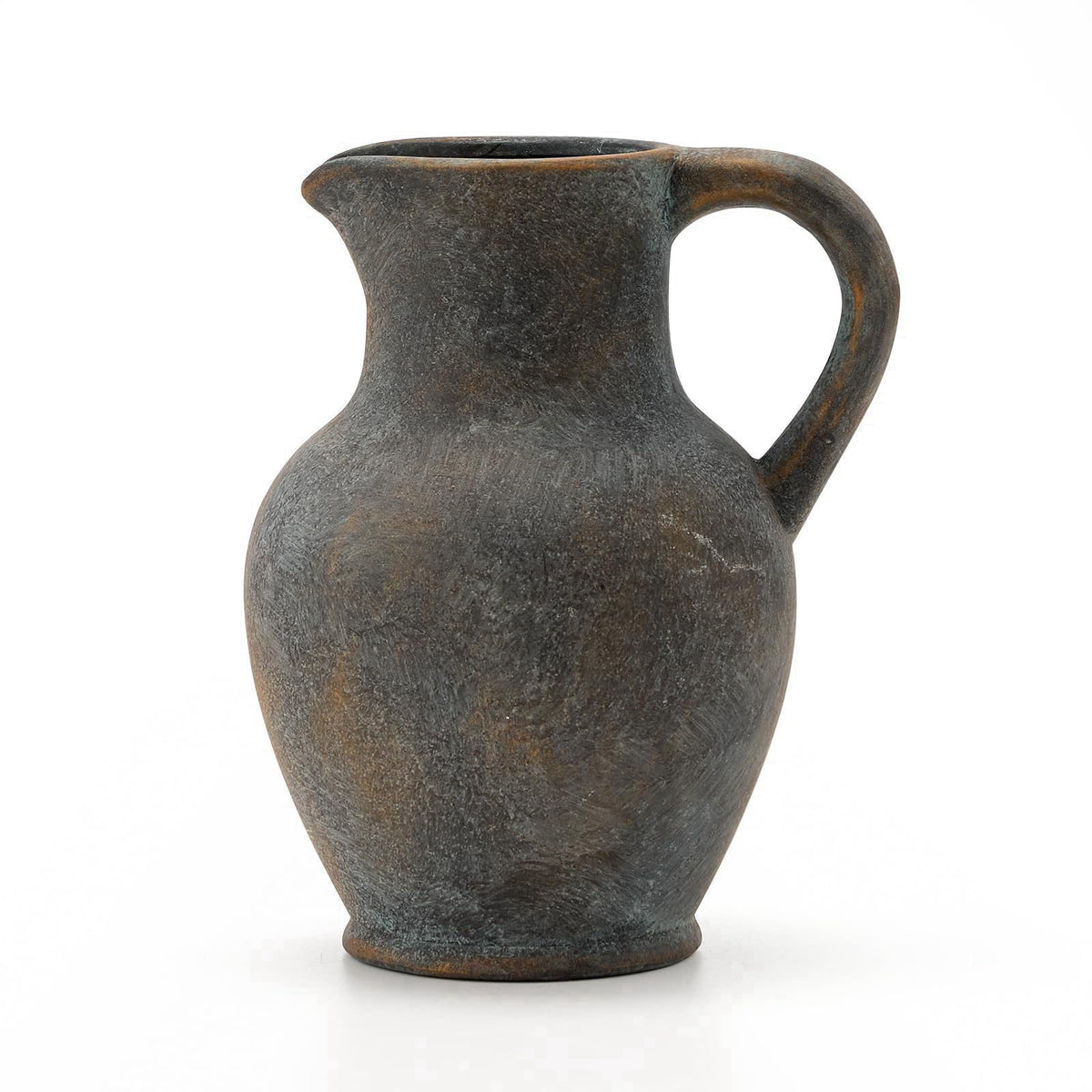 SIDUCAL Ceramic Rustic Farmhouse Vase with Handle, Terracotta Vase, Minimalist Decorative Vases for Home Decor, Table, W