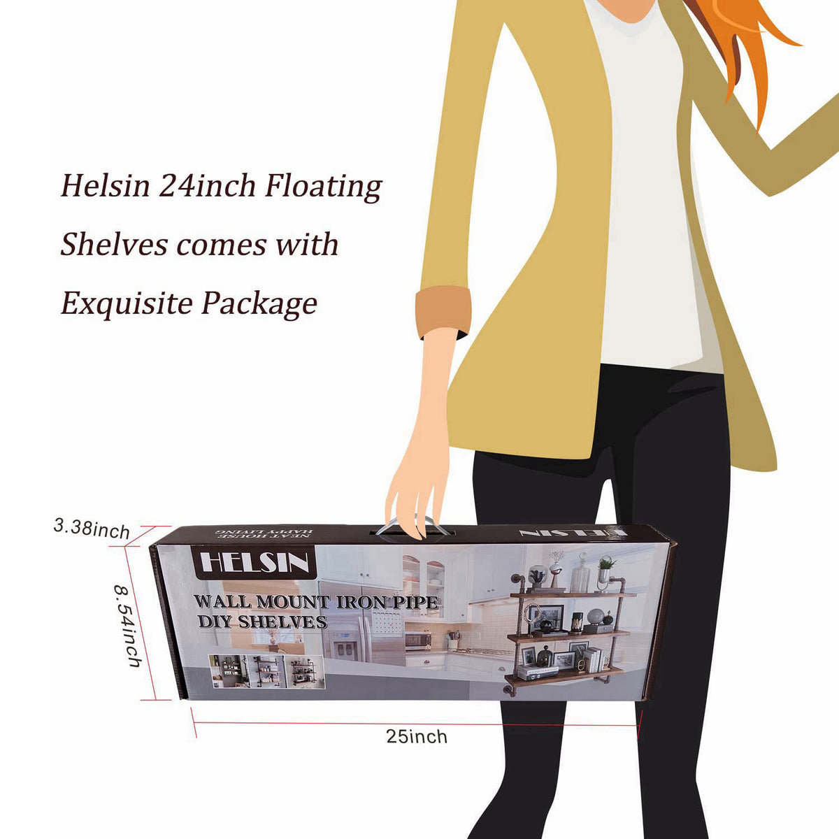 Helsin – Floating Shelves on display