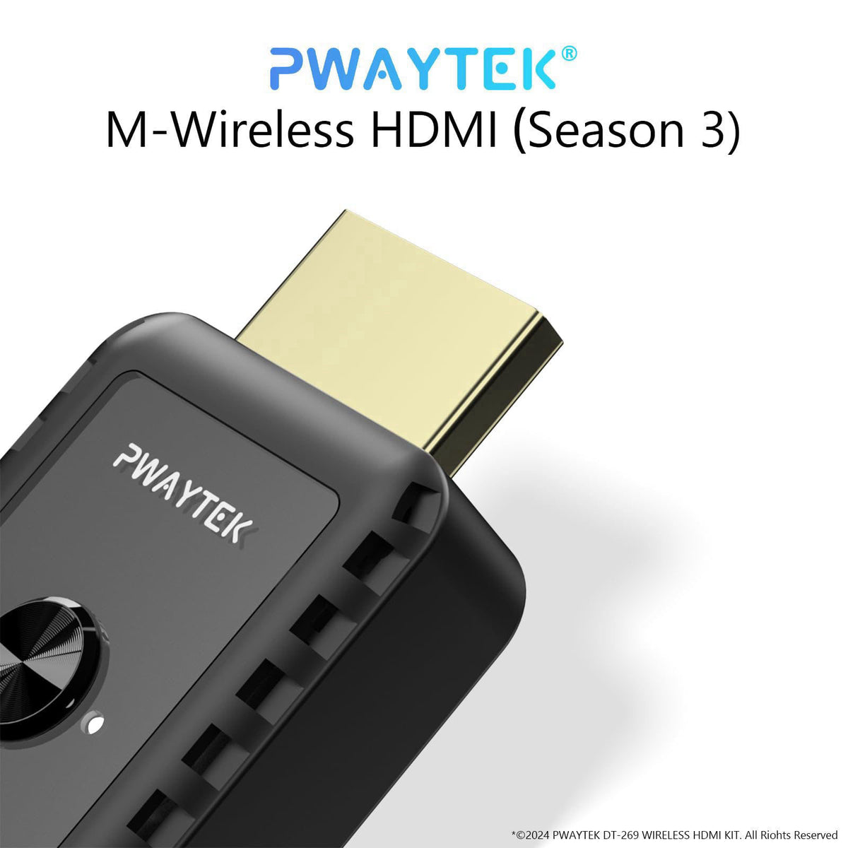 PWAYTEK Wireless HDMI Transmitter and Receiver, Wireless HDMI Extender Kit – alternate angle