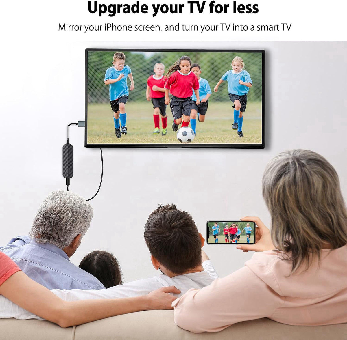 zonsiton iShare iOS Wireless HDMI Display Adapter for iPhone, Streaming Mirroring Device for iPhone to TV/Monitor/Projec