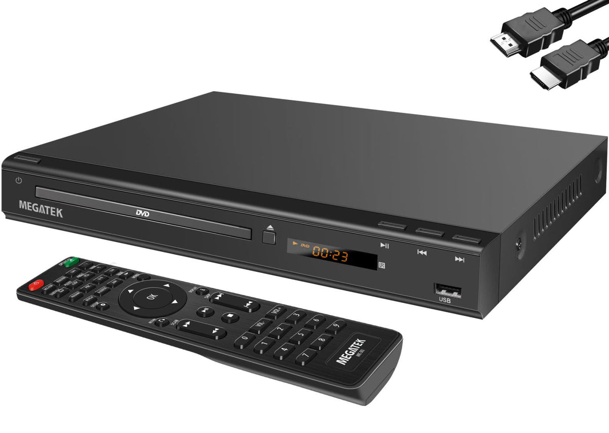 MEGATEK Region-Free DVD Player for TV with HDMI, USB & 1080p Upscaling – product photo (DVD Players)