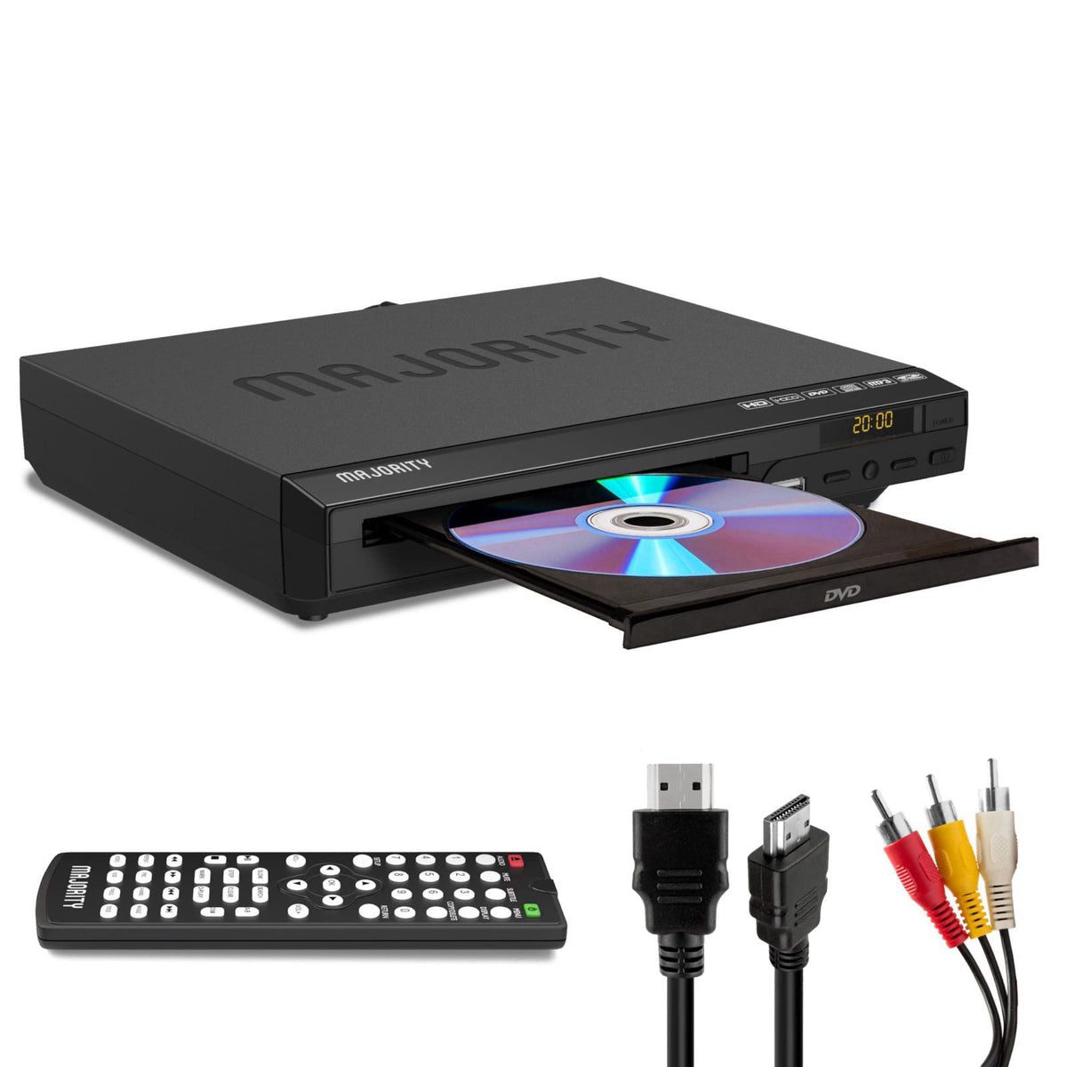 2026 Model HDMI DVD Player for TV | 1080P Region Free DVD-Players for Smart TV | Mini DVD Player with USB, CD & MP3 | HD