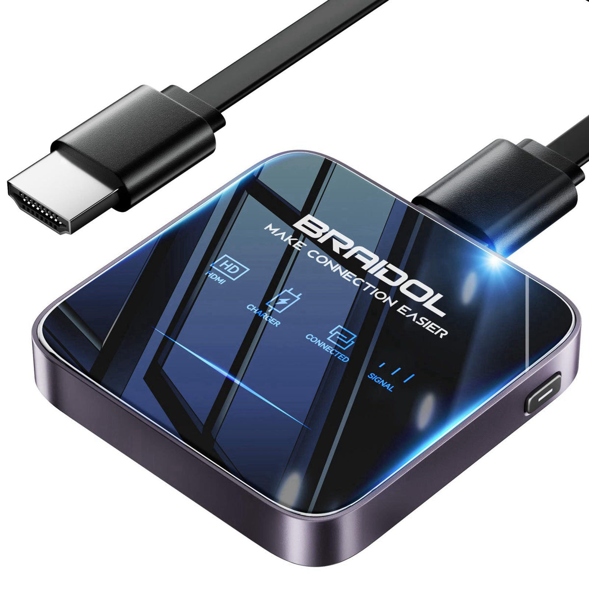 Ogzvhypl 2026 Upgraded Wireless HDMI Display Dongle Adapter, Receiver Streaming Media Video/Audio/File HDMI Wireless Ext