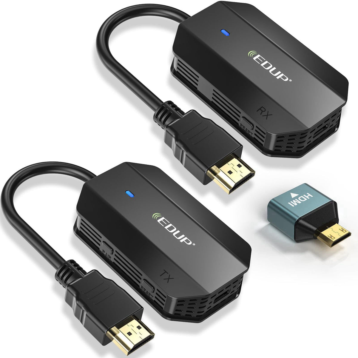 EDUP® Wireless HDMI Transmitter and Receiver 4K Decode 1080P Output – product photo (Wireless Audio Receivers &amp; Adap