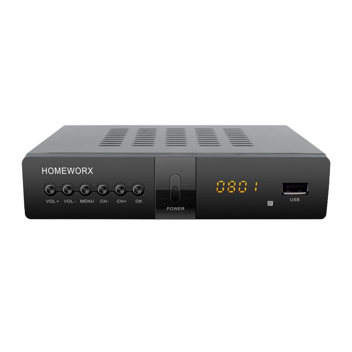ATSC Digital Converter Box with TV Tuner, TV Recording, USB Multimedia Function, 1080P HDMI, Metal Case, Clear QAM, by M