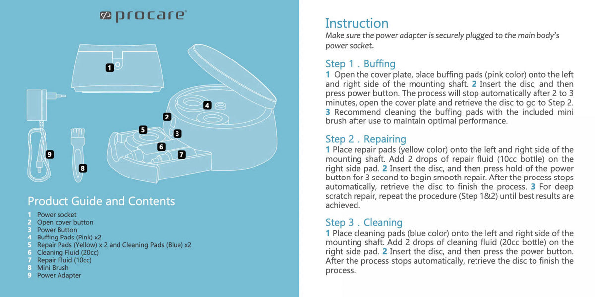 JAMNOLA ProcareSelect Disc Cleaning and Repairing Kit PRO – alternate angle