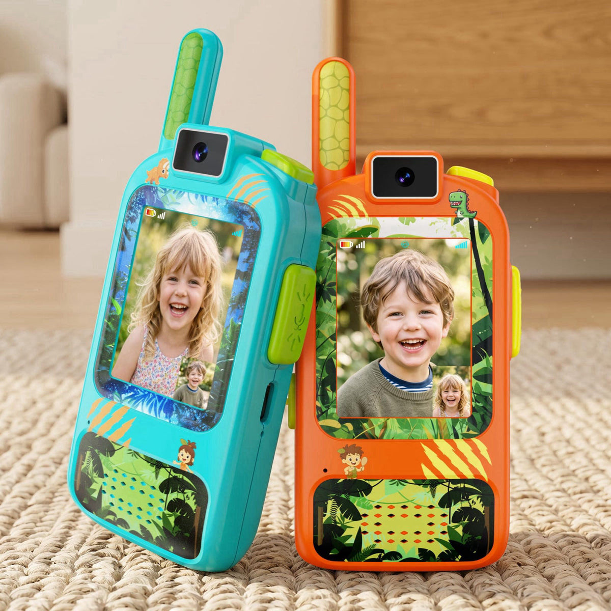 Veeniix Video Walkie Talkies for Kids 2 Pack with HD Camera Rechargeable