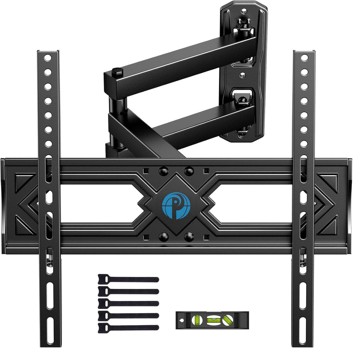 Pipishell Full Motion TV Wall Mount for 26–65 inch TVs up to 77 lbs – alternate angle