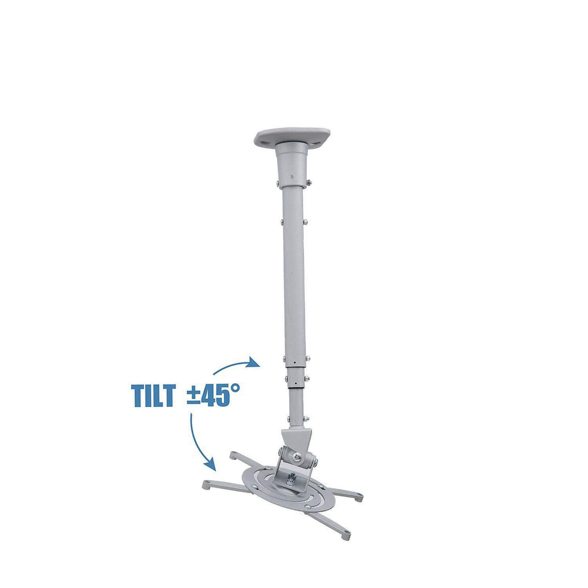 DYNAVISTA Ceiling Projector Mount Bracket with Adjustable Extendable Arms, Rotating Swivel Tilt for Home and Office Proj