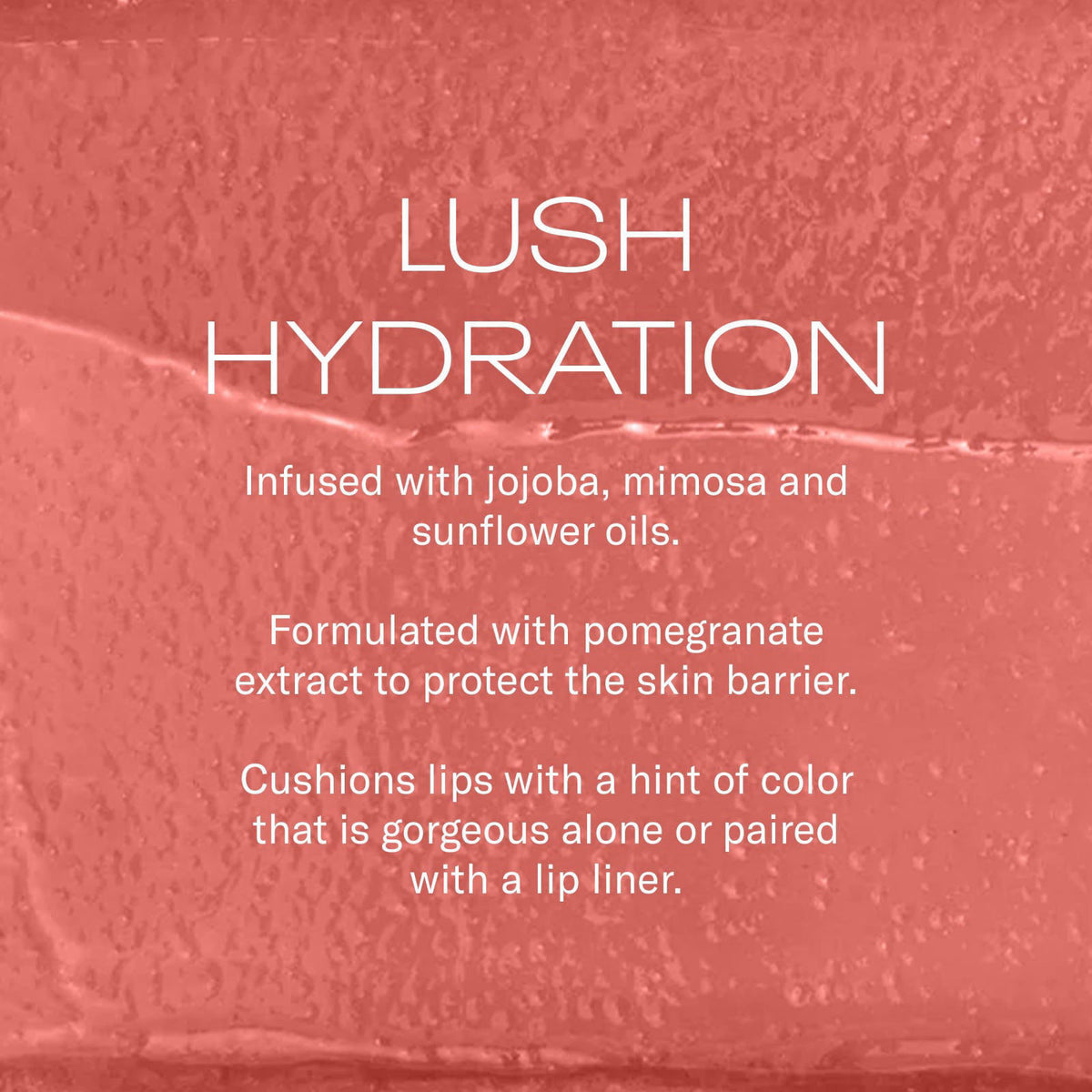 MOB Beauty Hydrating Shine Lip Balm, Soft Rose – full view