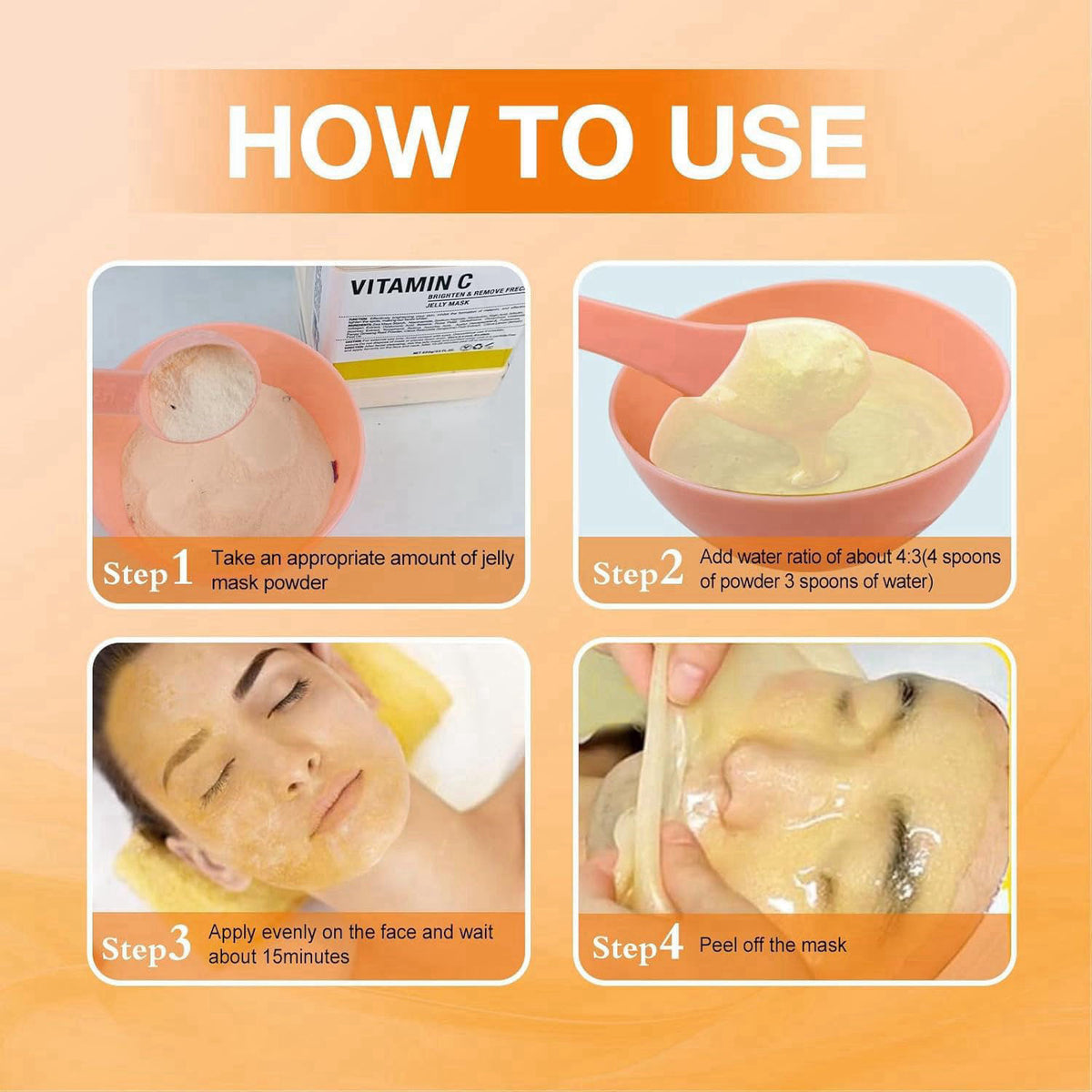 Angeland Jelly Masks for Facials Professional, Hydrating & Moisturizing Jelly Mask – full view, size 23 Ounce (Pack of 1