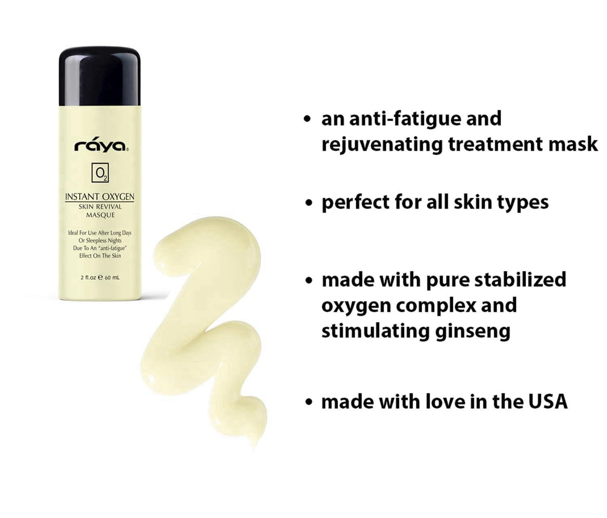 RAYA Oxygen Masque Facial Mask for All Skin Types, Revitalized Look – close-up detail