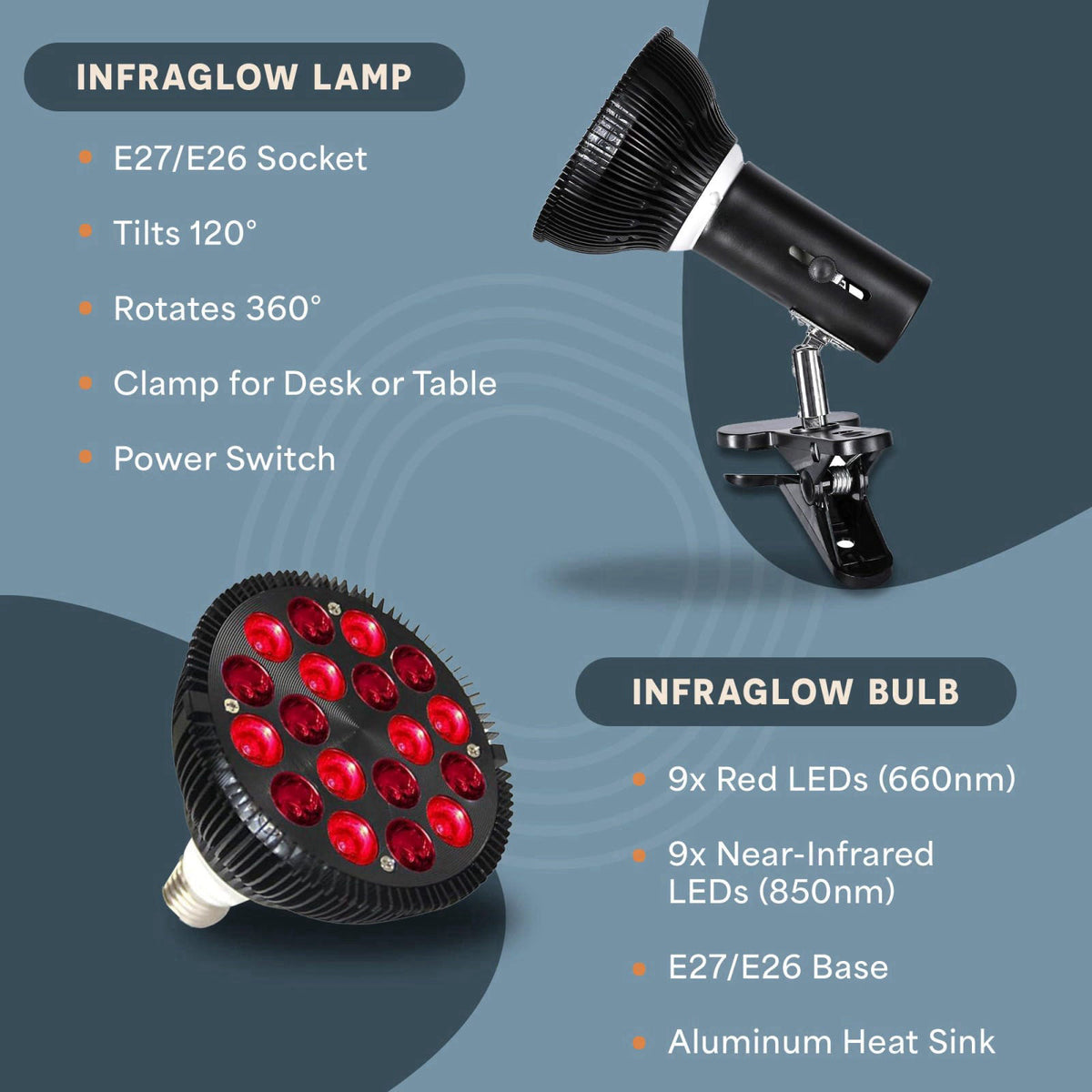 LifePro Infraglow Red Light Therapy Bulb by Premium Selection — view 5