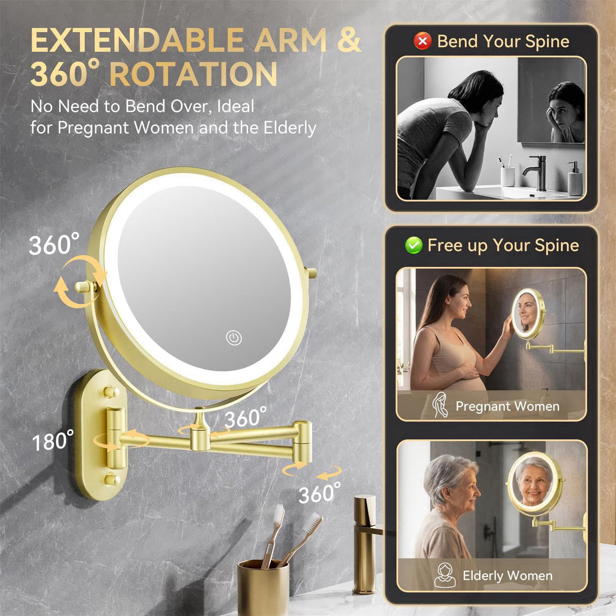 Auxmir – Makeup Mirrors on display