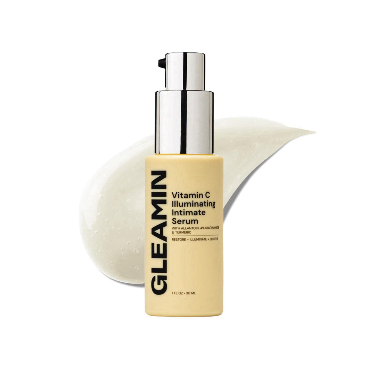 Gleamin Illuminating Intimate Serum 1fl oz, Vitamin C Serum, 4% Niacinamide – product photo (Serums)
