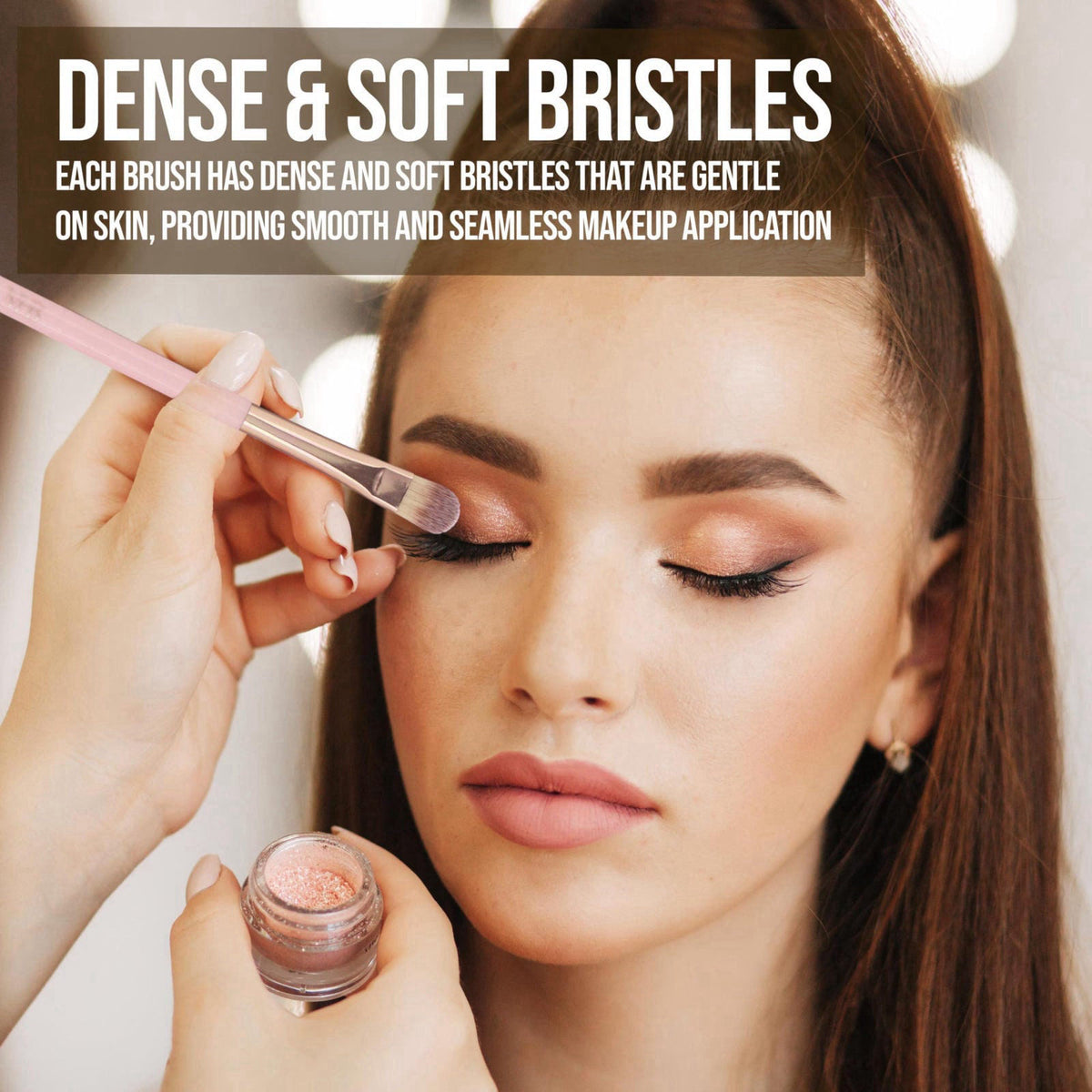 EXPRESSIONS 15pc Pro Beauty Brush Set - Makeup Brushes, Beauty Blenders, Spoolie – full view
