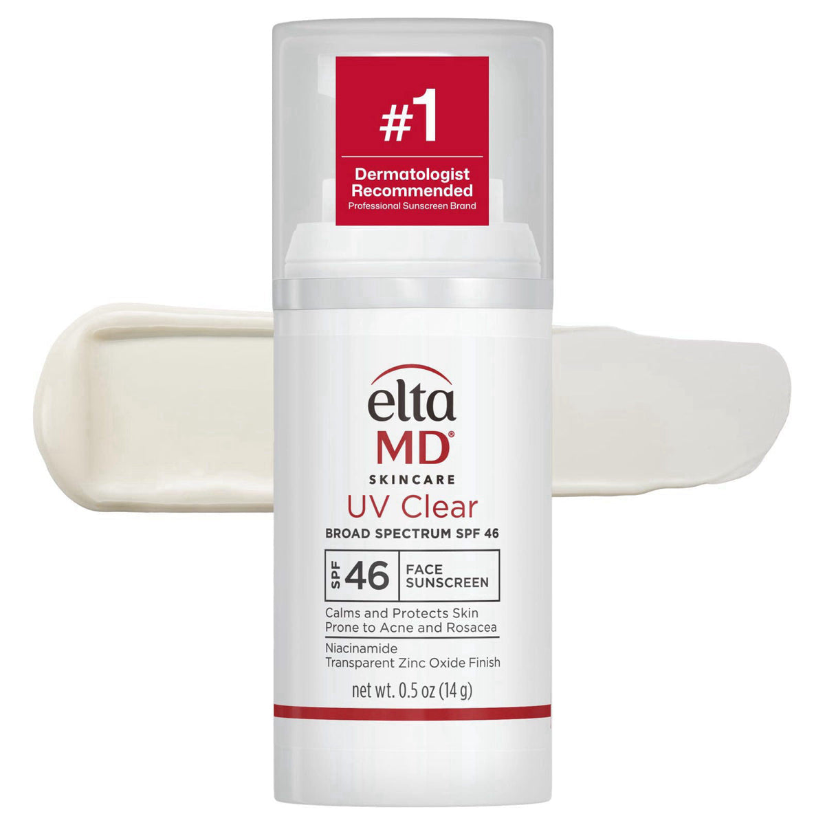 EltaMD UV Clear Face Sunscreen with Zinc Oxide, Oil-Free, SPF 46 and SPF 50 – product photo (Facial Sunscreens)
