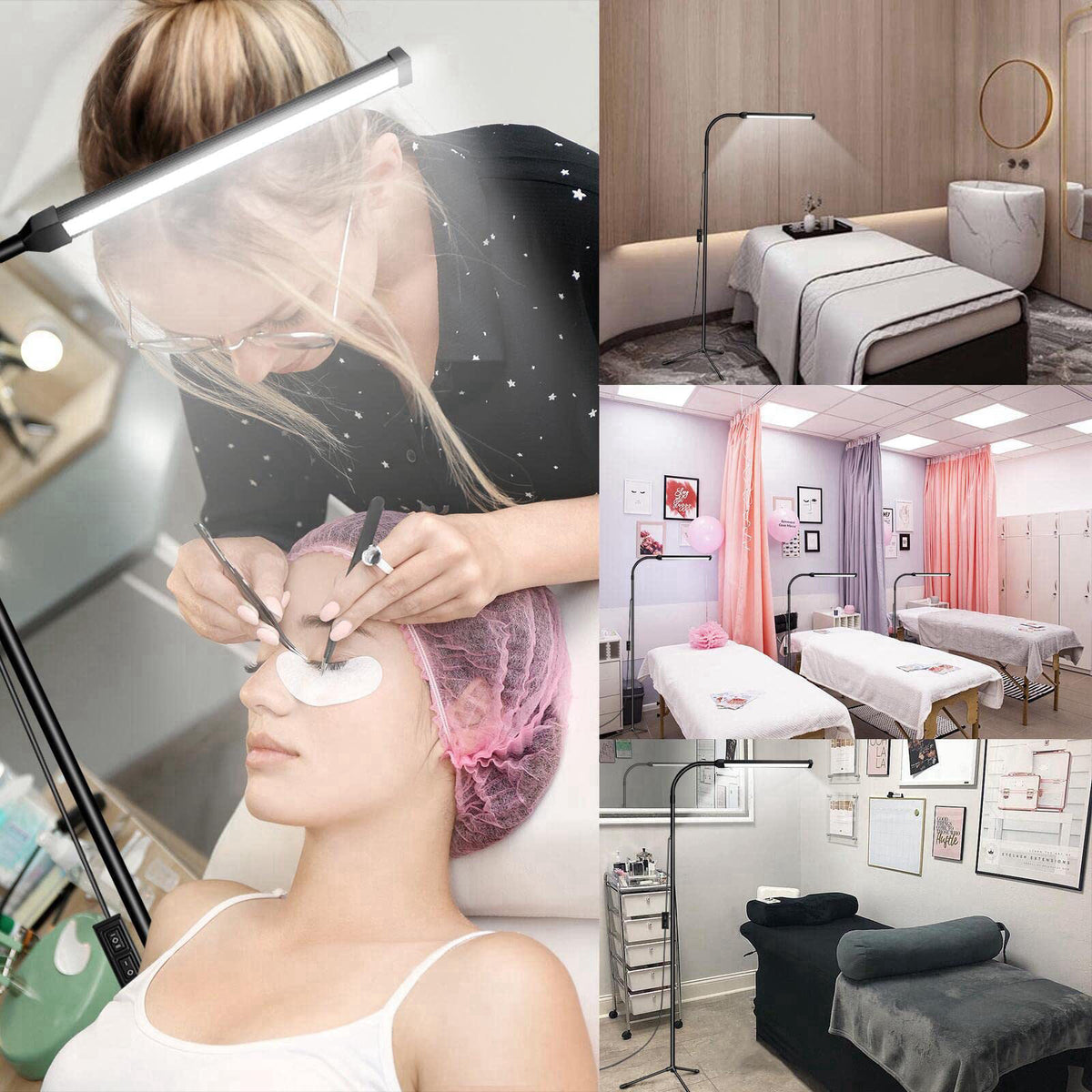 EBEST Led Floor Lamp for eyelash extensions Standing light Floor Lamps for Office Standing Lamp Brightness eyelash lamp 