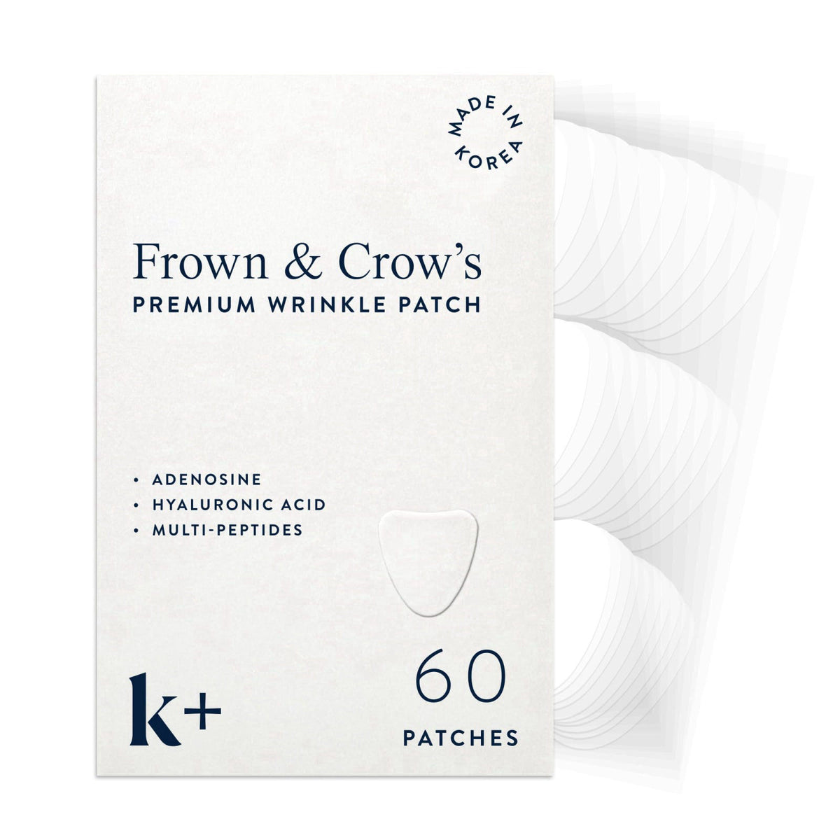 KPLUS k+ Korean Wrinkle Patches for Forehead, Frown Lines & Crow’s Feet, 60ct – product photo (Wrinkle Pads &amp; Patche