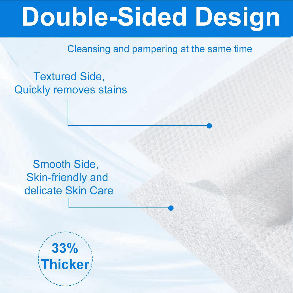 JOWLOT Disposable Face Towels, 480 Count Ultra Soft and Thick Cotton Facial Towels for Sensitive Skin, Dry Wipes Face Ti